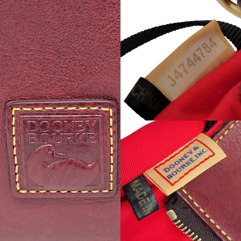Dooney & Bourke Florentine Satchel Bordeaux Red Vacchetta Leather Tassel Bag - Picture 7 of 15